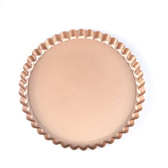 MyLifeUNIT Non-Stick Quiche Pan, Tart Pie Pan, Round Pizza Pan with Removable Base 8 Inches N2