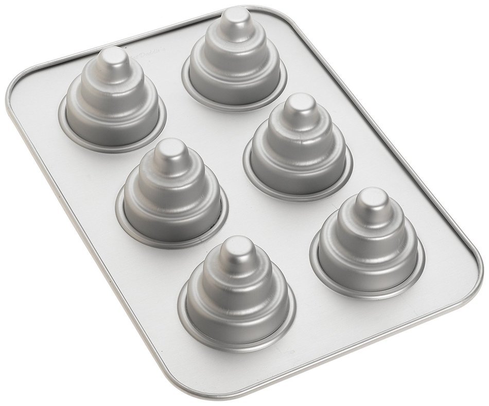 Fat Daddio's 6-Cup Individual 3 Tier Cake Pan