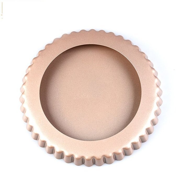 MyLifeUNIT Non-Stick Quiche Pan, Tart Pie Pan, Round Pizza Pan with Removable Base 8 Inches N4