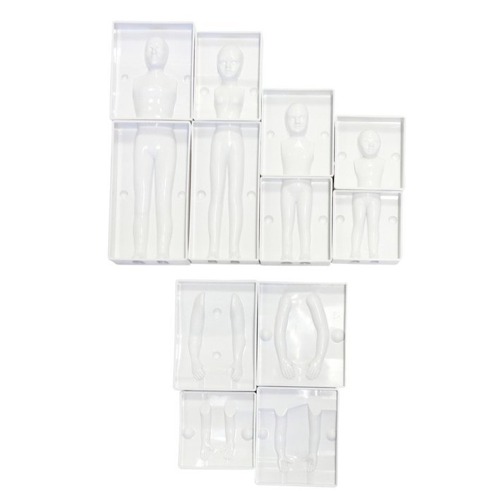 Family Set People Mould Casting for Cake Toppers, Fondant, Icing, Decorating by Kurtzy TM