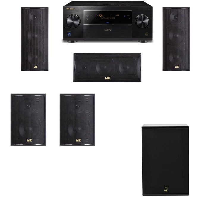 M&K Sound LCR750 Loudspeaker 5.1 X10 Pioneer Elite SC-89
