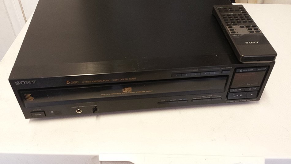 Sony Cdp-c505 5 Disc Cd Player Changer