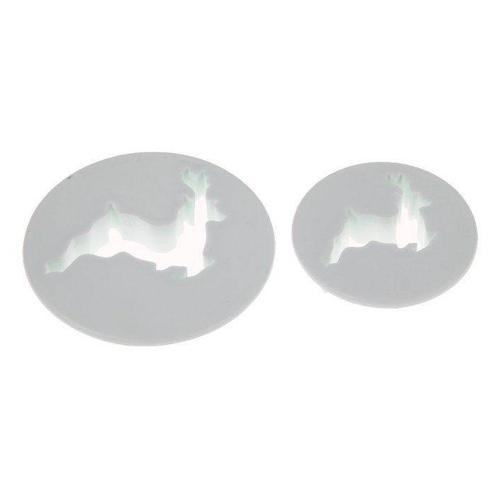 Whitelotous Christmas Theme Cookie Cutters - Plastic Fondant Cake Sugarcraft Cutter Decorating Baking Mold Plunger... N22