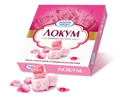 LOKUM DELIGHT WITH PiNK color and natural rose water 250g
