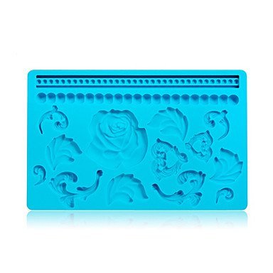 Y&XL&H Rose Flower Pattern Silicone Heat Insulated Mat N2