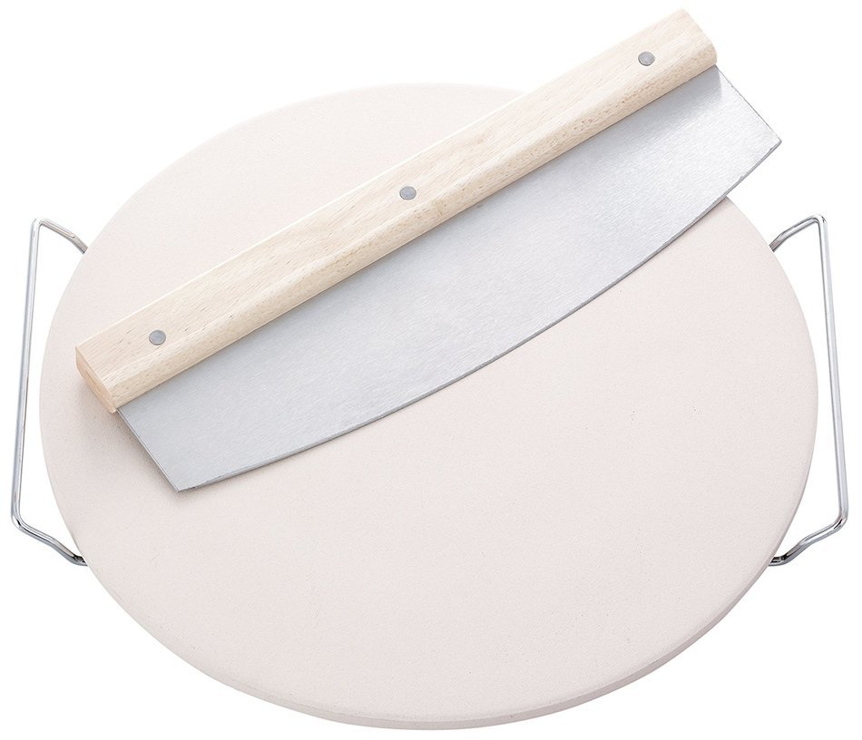 Dr. Oetker 2468 Pizza Stone with Chopping Knife N3