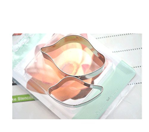 Anyana 2pcs set Lotus Petals Stainless Steel Cookie Cutter Cake Mould Tool Kitchen Tool Sugar Paste Baking Mould... N3