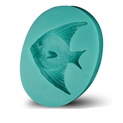 Fish Shaped Food Grade Silicone Mold by uGen! Soap Ice Cake Mold. Sugarcraft Chocolate Candy Fondant Press Cake...