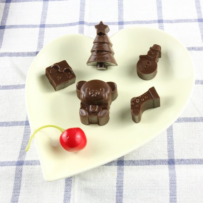 Candy Molds, 2PCS YYP [Christmas Shape Mold] Silicone Candy Making Molds for Home Baking - Reusable Silicone DIY... N4