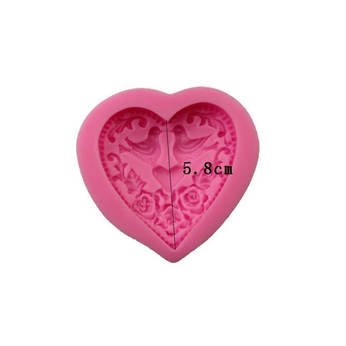 SHINA New Arrival Fondant Silicone Sugar Birds And Love Shaped Cake Craft Mold For Your Baby N5