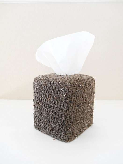 Crochet Tissue Box Cozy, Bathroom Tissue Box Cover N2
