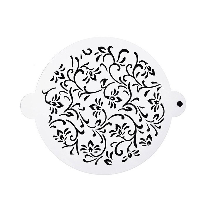 DECORA 16 Pieces Cake Cappuccino Coffee Barista Stencils Templates Strew Pad N21