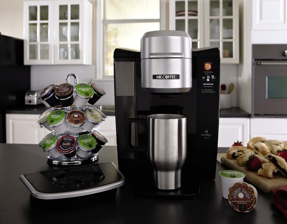 Mr. Coffee Single Serve Coffee Brewer BVMC-KG6-001, 40-Ounce, Black N6