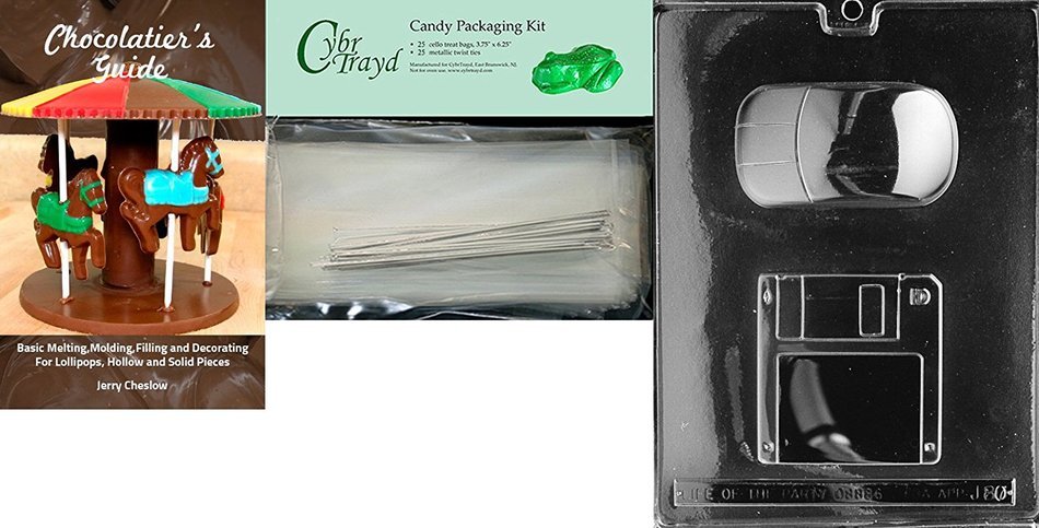 Cybrtrayd J080 Computer Disc and Mouse Jobs Chocolate Candy Mold N4