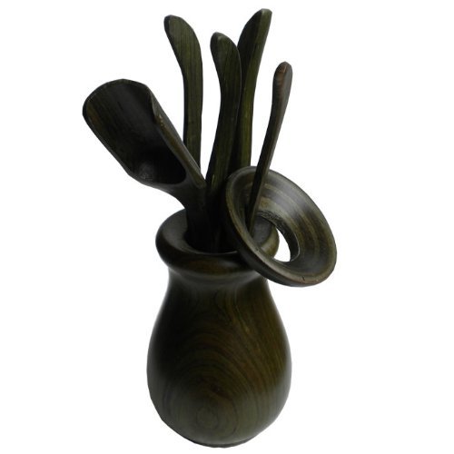 Pockwood Vase Tea Accessories 6 Pieces Tea Ceremony Utensils Set N2