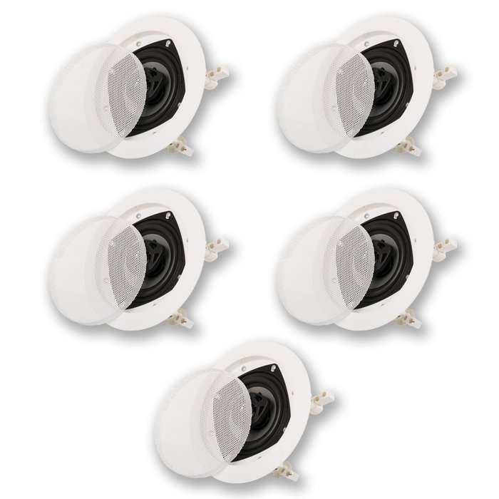 Acoustic Audio CS-IC42 In Ceiling 5 Speaker Set 2 Way Home Theater 750 Watt New CS-IC42-5S