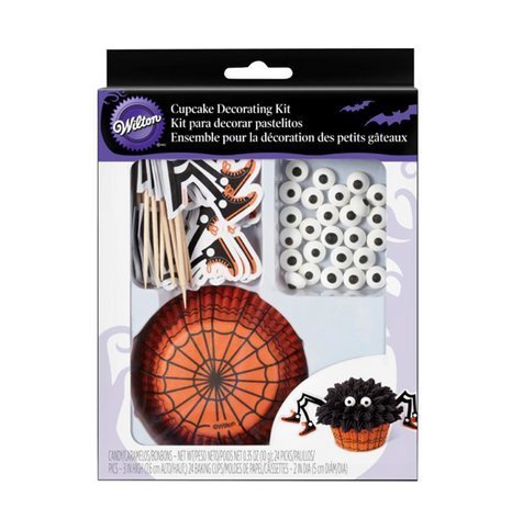 Wilton Spider Cupcake Decorating Kit, Makes 24 Halloween Cupcakes N3