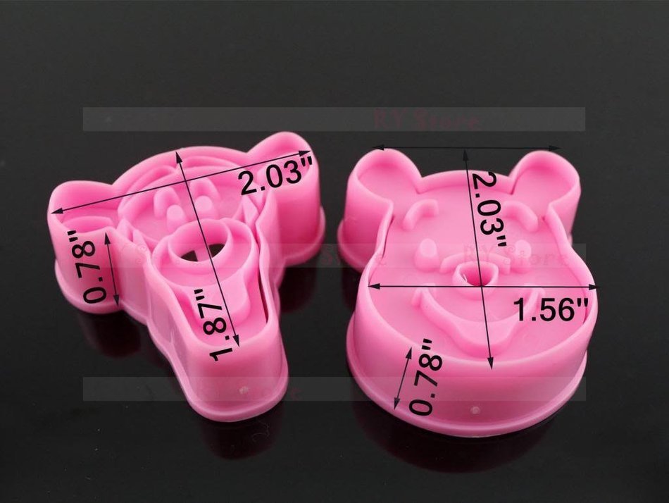 1 Set Cute Laughed Tiger Winne Bear Design Baking Cookie Fondant Cake SugarCraft Biscuit Chocolate Clays DIY Modelling... N6