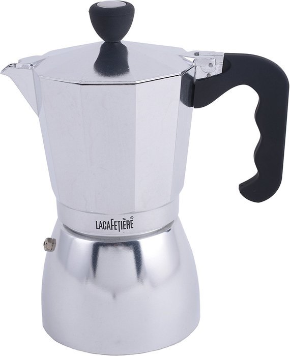 LaCafetiere Stovetop Espresso, Classic Polished, 9 Cup N2