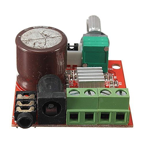 Ardokit 2pcs 12V Mini Hi-Fi PAM8610 2X10W Audio Stereo Amplifier Board Dual Channel N6