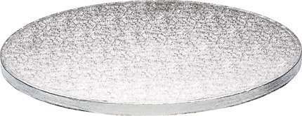 Round Cake Board - 8 Inch Silver Fern