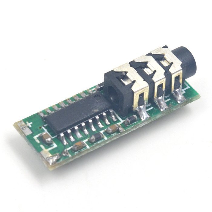 Puuli Mini 3V AFC MEC007 76-108MHz FM Stereo DSP Receiver Module Board 2x10mW 10mmx28mm N2
