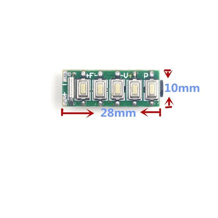 Puuli Mini 3V AFC MEC007 76-108MHz FM Stereo DSP Receiver Module Board 2x10mW 10mmx28mm N3