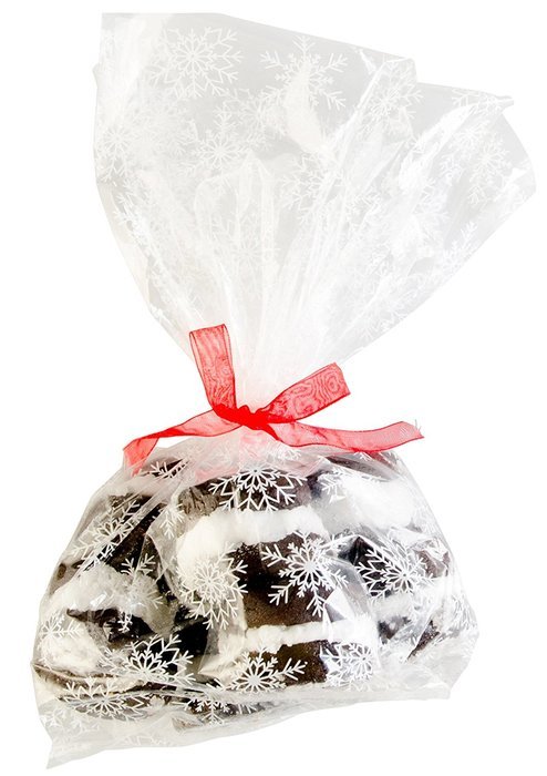 StarPack Premium Cellophane Treat Bags, Party Favor Bags, Christmas Cookie Bags - Set of 20 - Bonus 101 Cooking... N9
