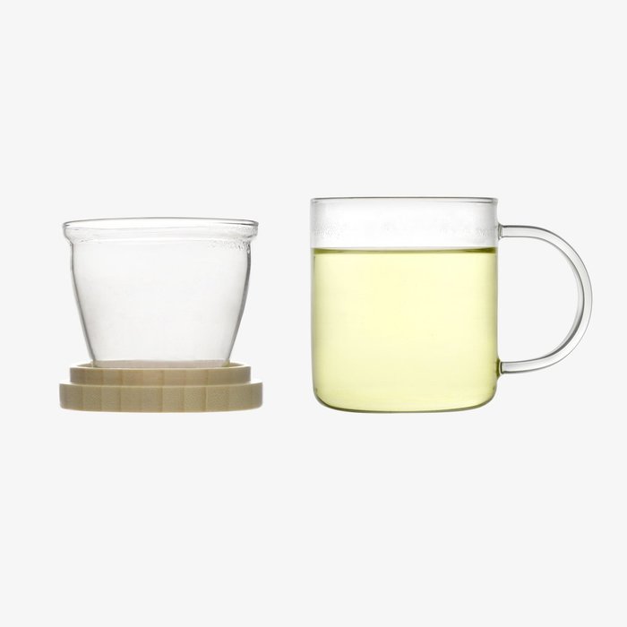 Emoi 15oz Teapot, Pyrex Glass Brewing Tea Cup, Tea Infuser Mug, Premium Loose Leaf Flower Tea and Coffee Maker... N3