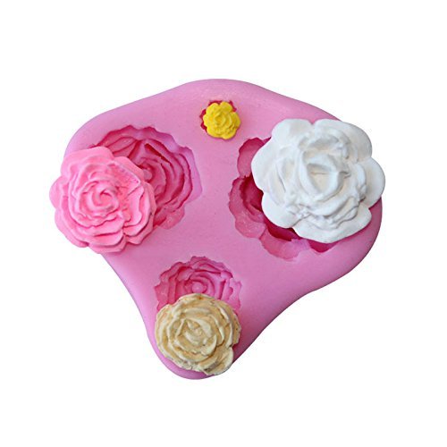 Generic Baking Chocolate Fondant Sugarcraft Mold Cake Decorating Rose Flower Mould N5