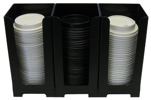 Rattleware 82340 Snap Bin 3-Lid Holder, Black N3