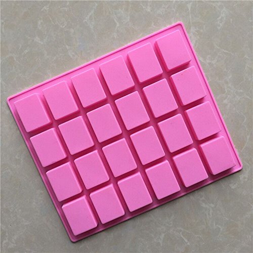 Longzang 24 Cavity Grid Silicone Mold for Cake Chocolate Ice Tray Panna Cotta Pudding Jello Shot Candy Soap N2