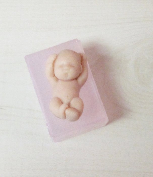 Silicone Mold for Baby "Ollie" Soft Silicone Mold Handmade Supply N3