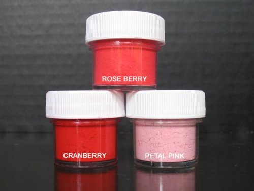 Petal Dust Set of 3 Rose Berry / Cranberry / Petal Pink