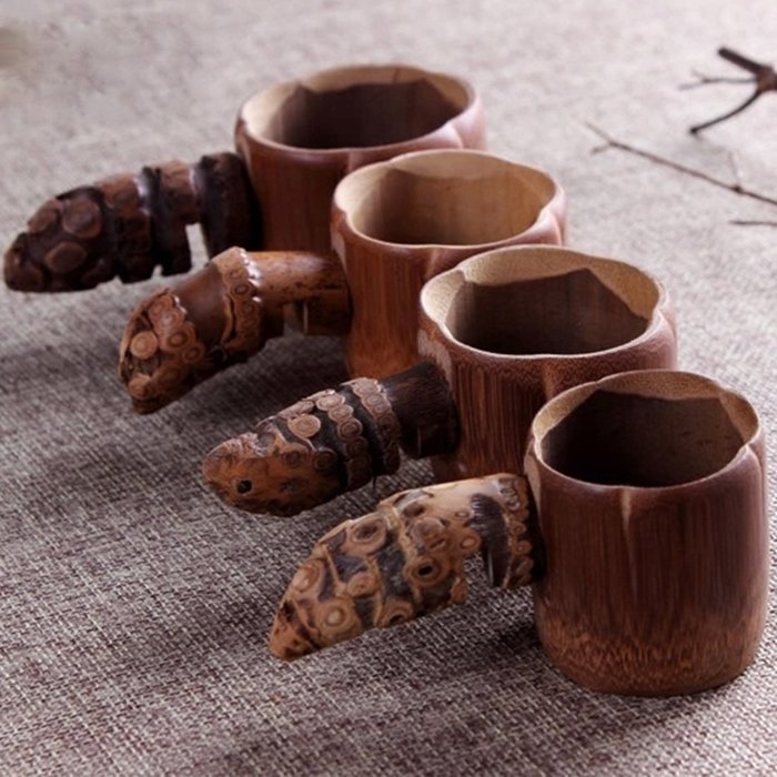 Tea Filter, YIFAN Bamboo Tea Strainer for Teahouse Kitchen Cafe N2