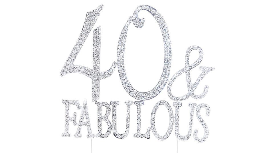Happy 60th Birthday Rhinestone Crystal Cake Topper Silver, Numbers, Letters for Wedding, Birthday, Anniversary... N27