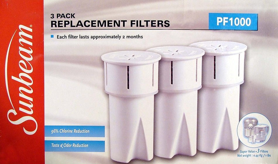 Sunbeam P1000 Replacement Water Filters (3 Pack)