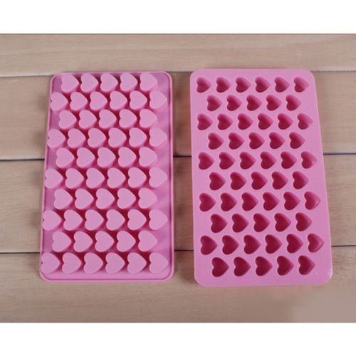 55 Mini Hearts Silicone Cake Chocolate Candy Baking Mould Ice Soap Mold DIY Tool