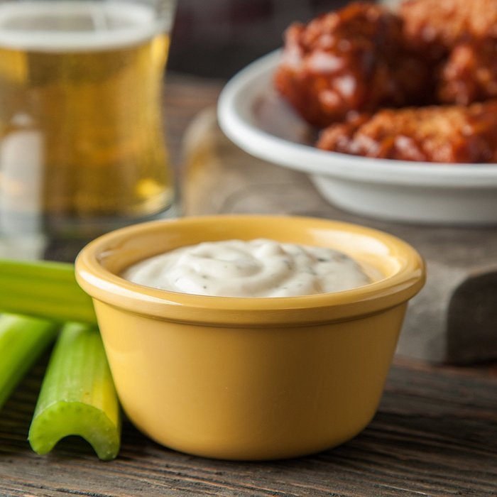 Carlisle S28522 Melamine Smooth Ramekin, 4 oz Capacity, 1.43" Height, Honey Yellow (Case of 48)