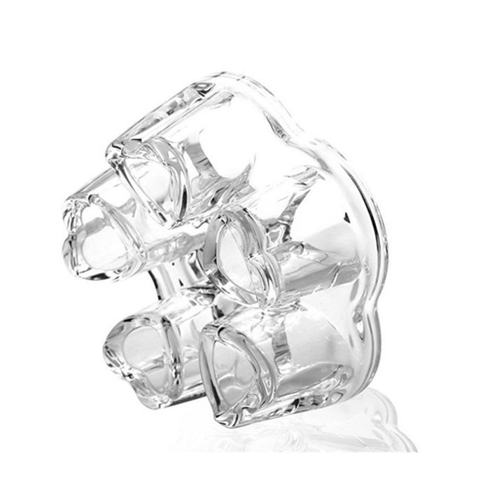 Aamina Crystal Teapot Heating Base Glass Teapot Warmer In Heart Shape Heat Resistant for Heating Tea or Beverages... N12