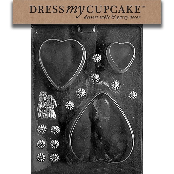 Dress My Cupcake DMCC197 Chocolate Candy Mold, Bow Package, Christmas N26