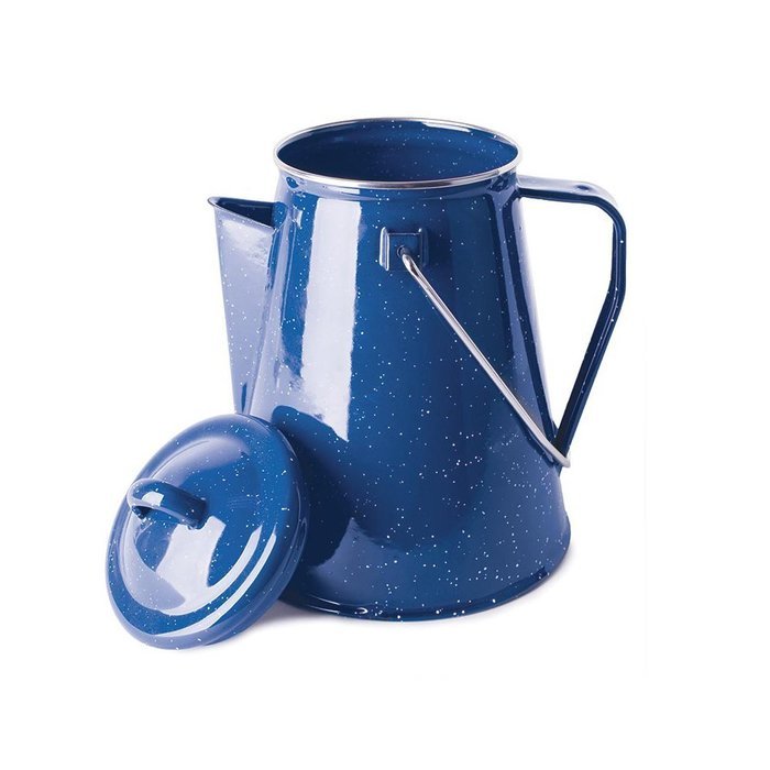 Stansport Enamel 8 Cup Percolator Coffee Pot with Basket N2