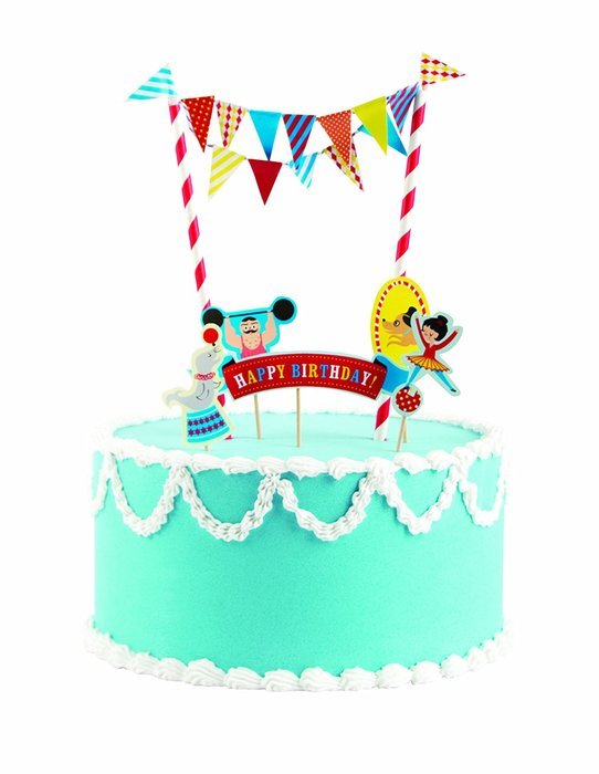 Party Partners Design Mini Cake Decor Kit, Big Top Circus N2