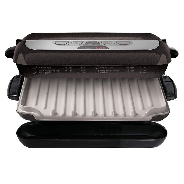 George Foreman GRP4842R 3-in-1 Multi-Plate Evolve Grill, Electric Grill, (Panini Press, Grilling, and Waffle Plates... N24