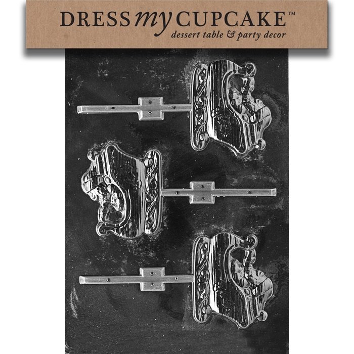 Dress My Cupcake DMCC197 Chocolate Candy Mold, Bow Package, Christmas N36