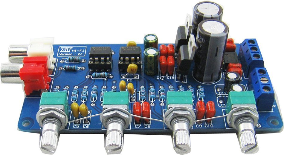 Yeeco Pre-amp Volume Control Board Tone Finished Board Kit 10 Times Dual AC 15V Original HIFI Tone Adjustment... N3