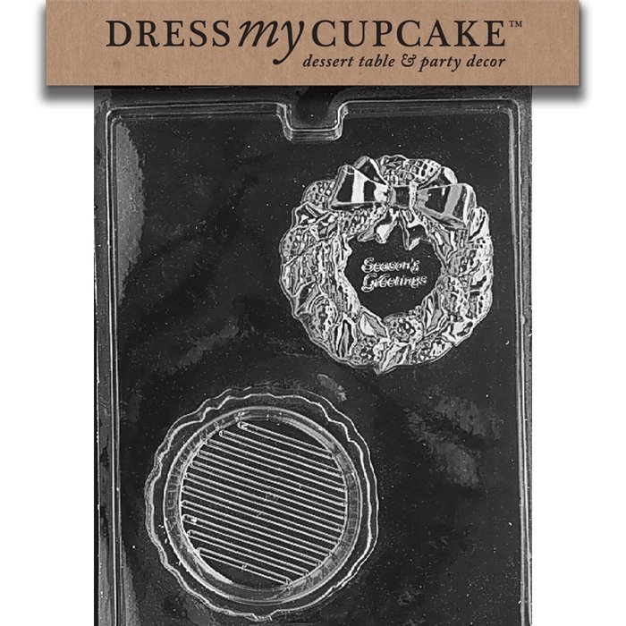 Dress My Cupcake DMCC197 Chocolate Candy Mold, Bow Package, Christmas N41