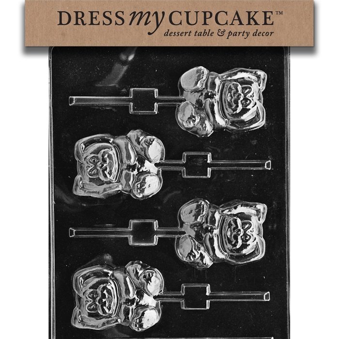 Dress My Cupcake DMCC197 Chocolate Candy Mold, Bow Package, Christmas N42