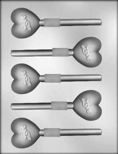CK Products 2-Inch Heart Sucker Chocolate Mold