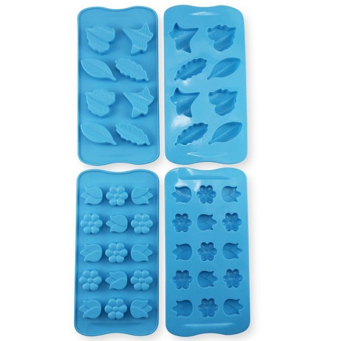 Candy Making Molds, 8 PCS YYP [Heart, Dinosaur, Hat, Robot, Leaf and Flowers Mold] Silicone Candy Molds Set for... N7